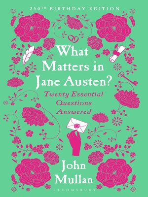 What Matters in Jane Austen? - ebook
